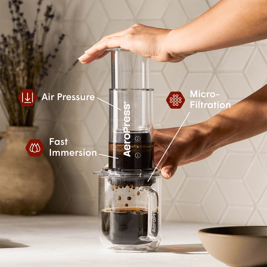 AeroPress Coffee Maker - Clear & Colors