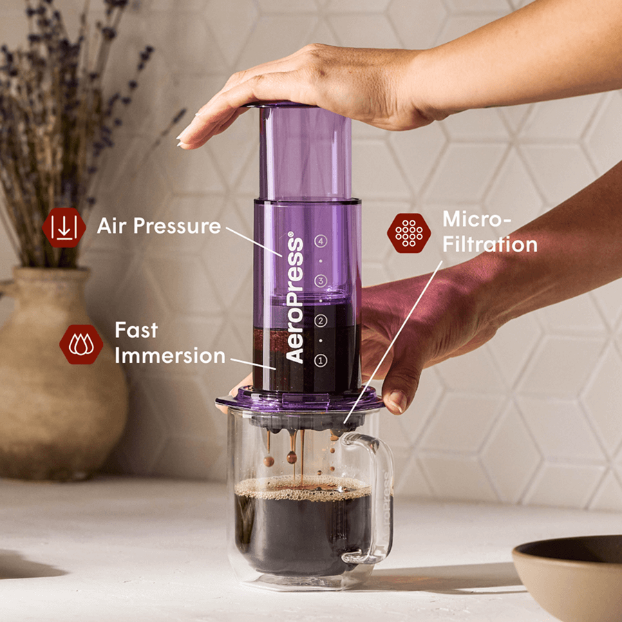 AeroPress Coffee Maker - Clear & Colors